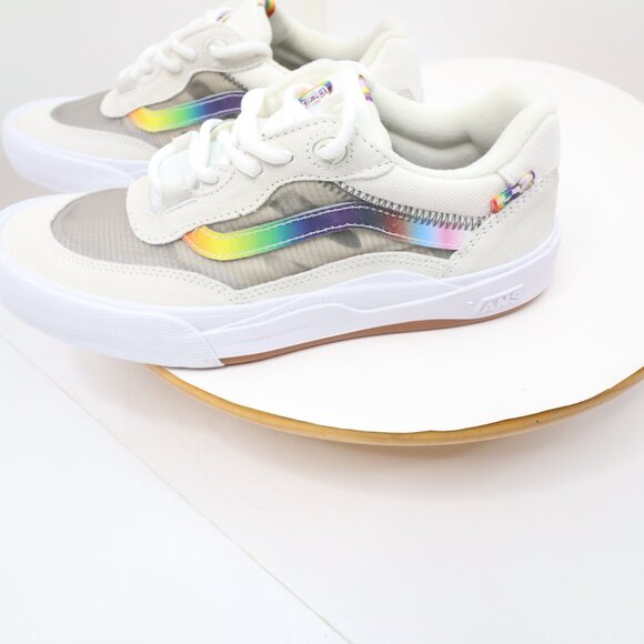 vans wayvee 2 GETHER As Ourselves white suede skate shoes size us 8.5 - Picture 2 of 8